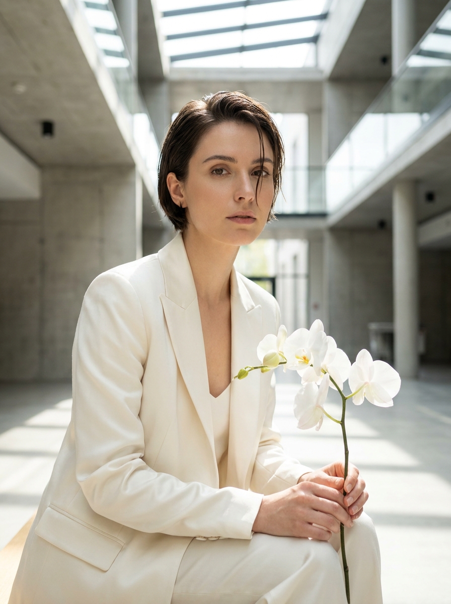Soft Wet Look für eine moderne Braut - Brautfrisuren kurze Haare